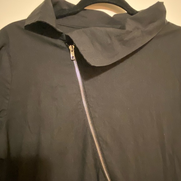 Chic long sleeve overall with angled zipper - Picture 4 of 9